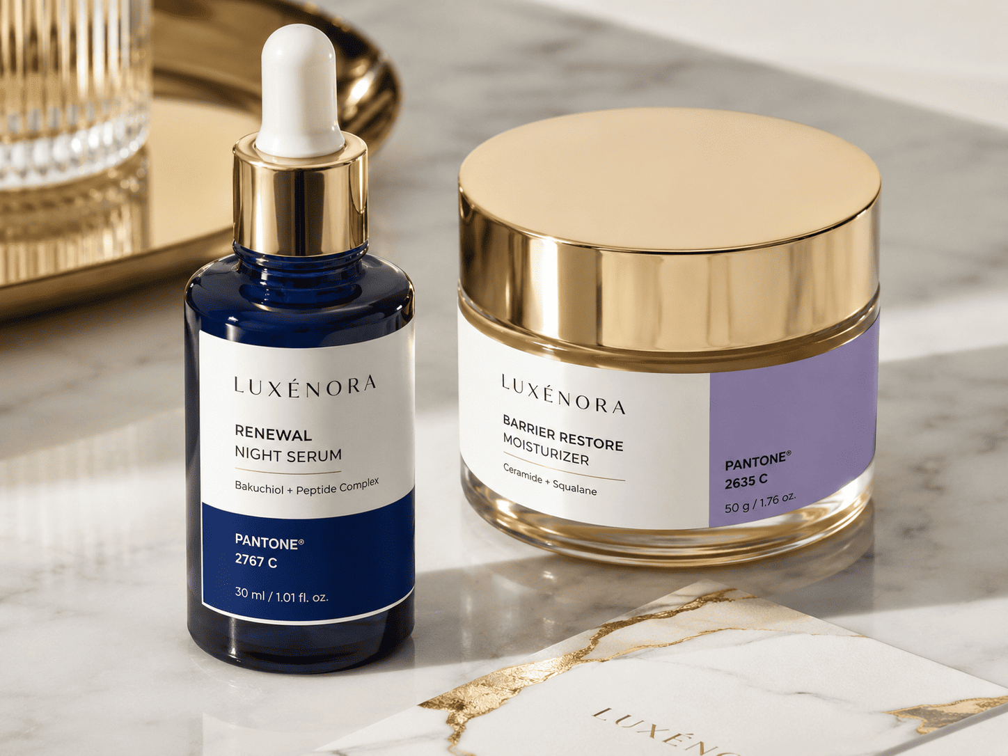 Cosmetic label project reference image