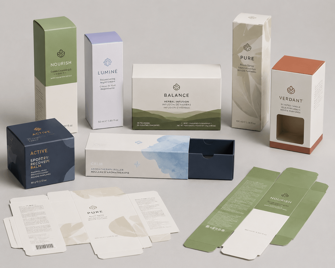 Custom folding cartons
