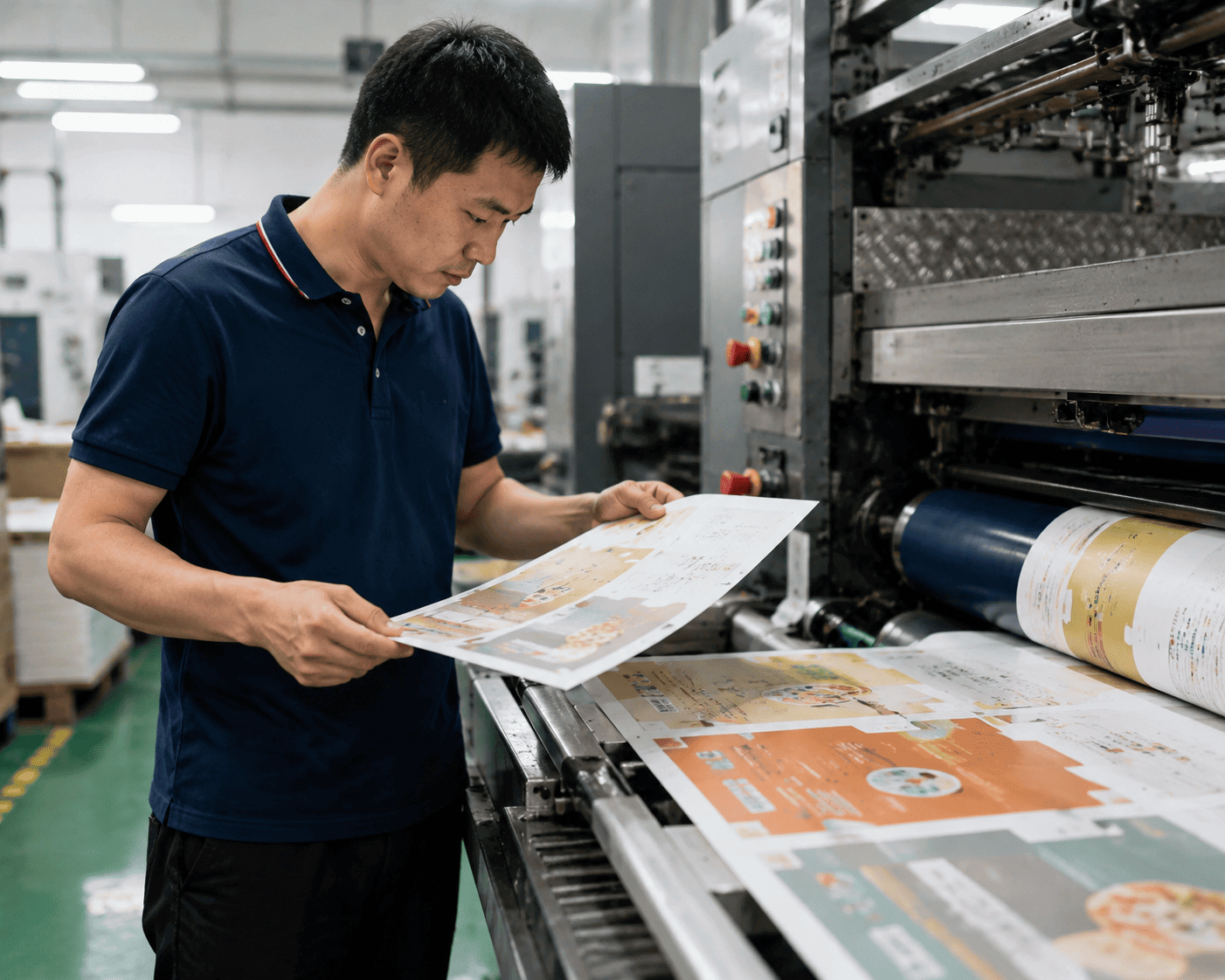 Custom packaging printing process