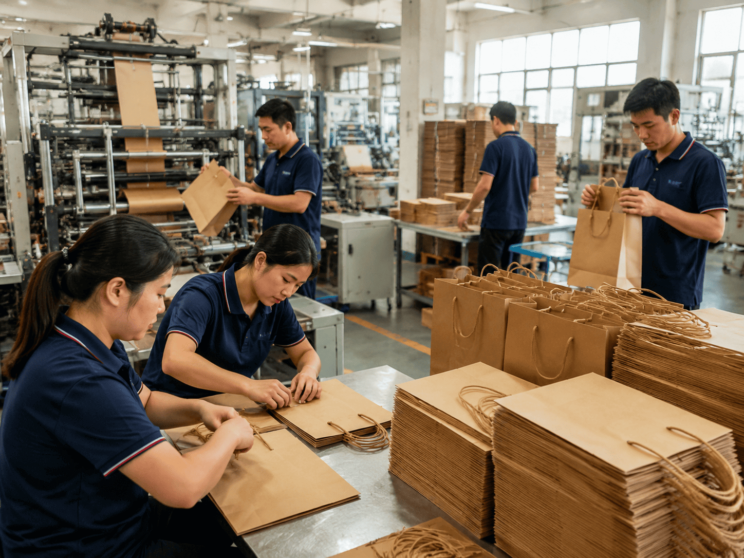 Custom paper bag workshop at Packtix