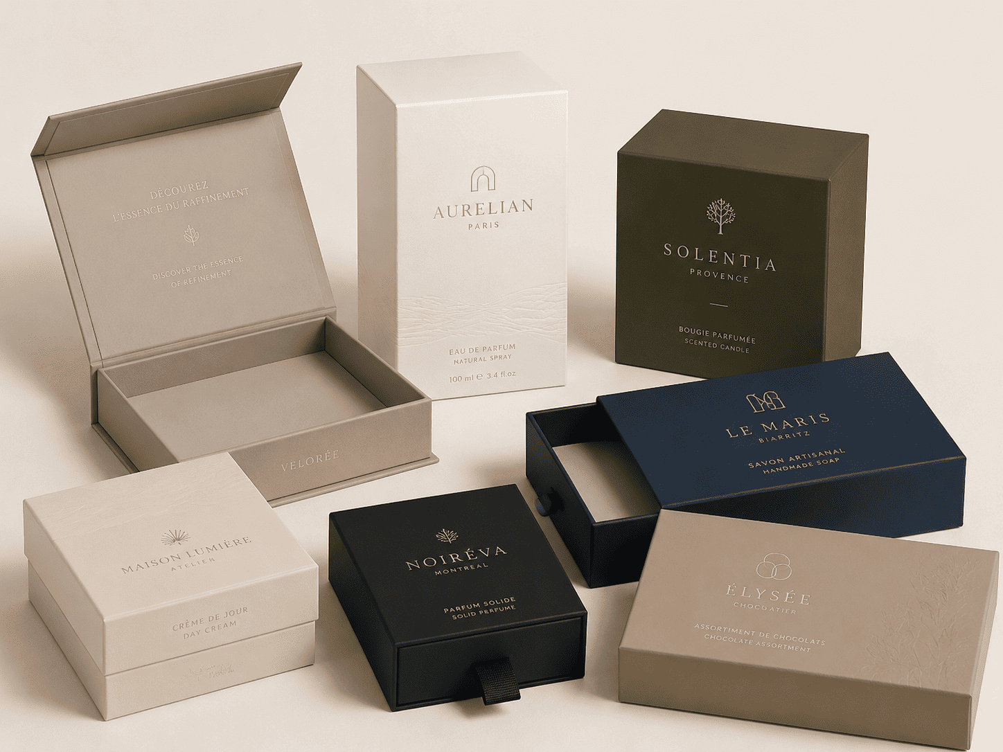 Custom rigid gift boxes