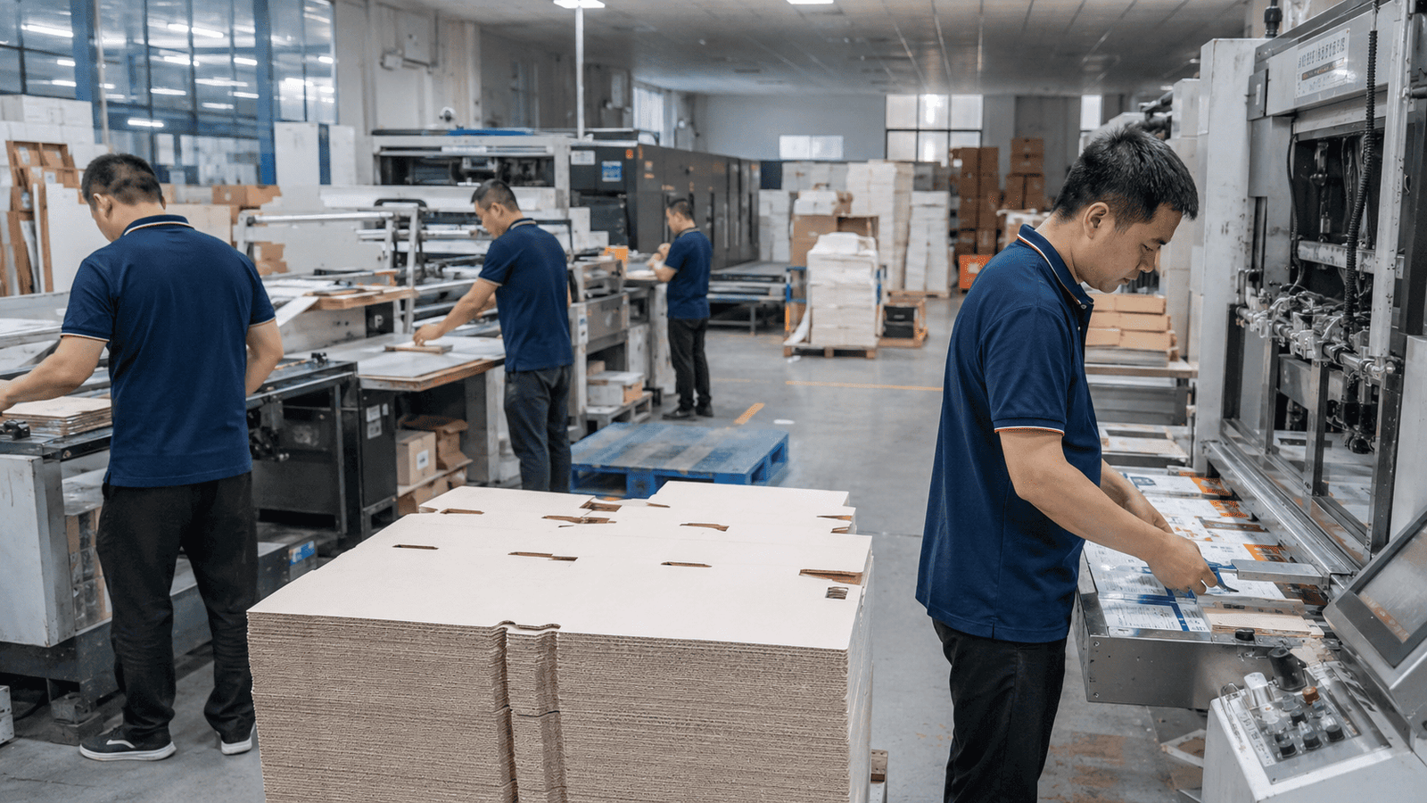 Packaging factory production line in China
