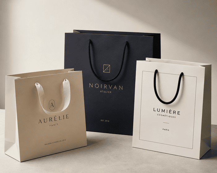 Retail shopping paper bags